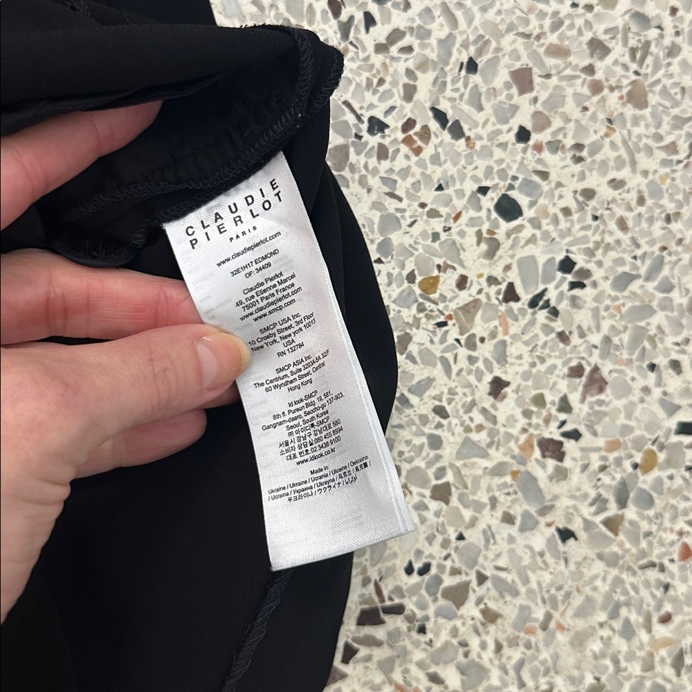 Claudie Pierlot Black Edmond Bow From Shorts 38 — image 7 of 8